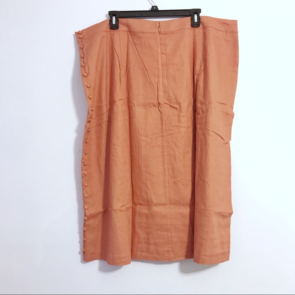 Madewell Button Side Slit Midi Skirt - Picture 7 of 8